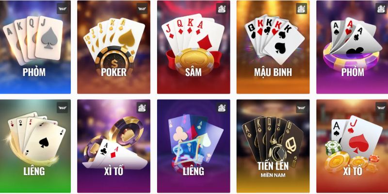 Các sản phẩm ăn khách tại cổng game bài đổi thưởng uy tín